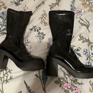 Black Calf Boots Urban Outfitters